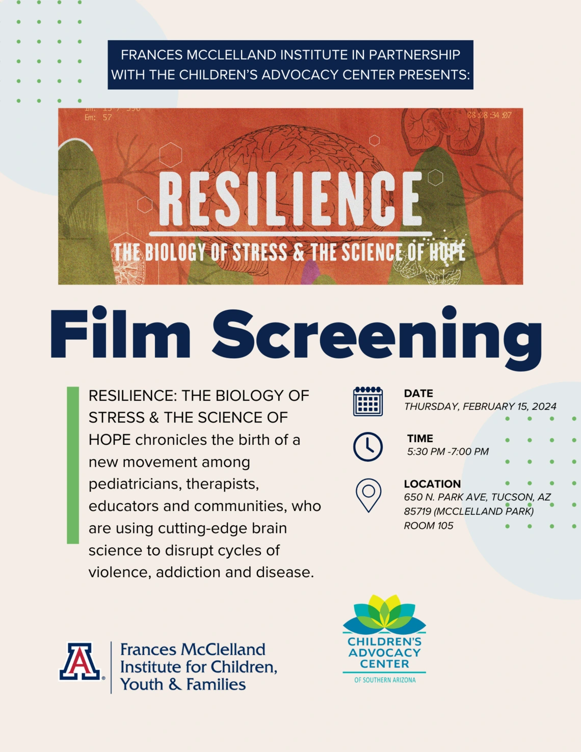 FMI Film screening flyer