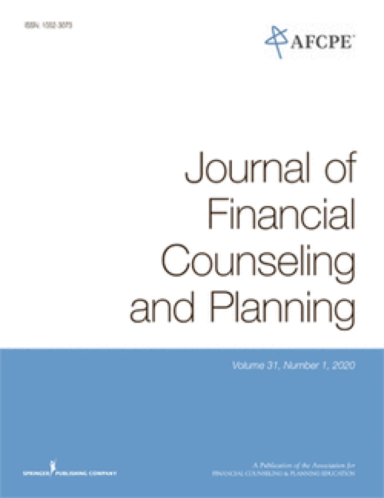 Journal of Financial Counseling & Planning cover